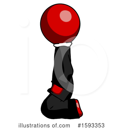 Royalty-Free (RF) Red Design Mascot Clipart Illustration by Leo Blanchette - Stock Sample #1593353