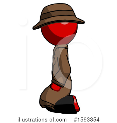 Royalty-Free (RF) Red Design Mascot Clipart Illustration by Leo Blanchette - Stock Sample #1593354