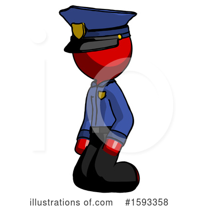 Royalty-Free (RF) Red Design Mascot Clipart Illustration by Leo Blanchette - Stock Sample #1593358
