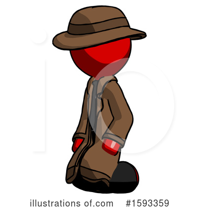 Royalty-Free (RF) Red Design Mascot Clipart Illustration by Leo Blanchette - Stock Sample #1593359