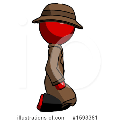 Royalty-Free (RF) Red Design Mascot Clipart Illustration by Leo Blanchette - Stock Sample #1593361