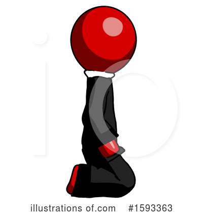 Royalty-Free (RF) Red Design Mascot Clipart Illustration by Leo Blanchette - Stock Sample #1593363