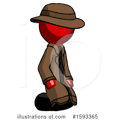 Royalty-Free (RF) Red Design Mascot Clipart Illustration by Leo Blanchette - Stock Sample #1593365
