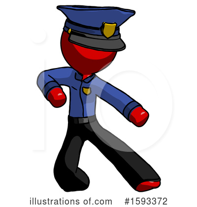 Royalty-Free (RF) Red Design Mascot Clipart Illustration by Leo Blanchette - Stock Sample #1593372