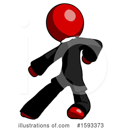 Royalty-Free (RF) Red Design Mascot Clipart Illustration by Leo Blanchette - Stock Sample #1593373