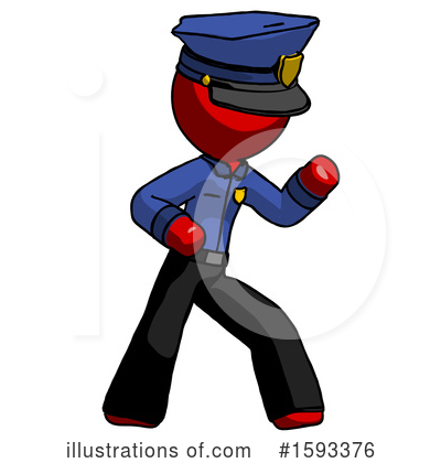 Royalty-Free (RF) Red Design Mascot Clipart Illustration by Leo Blanchette - Stock Sample #1593376