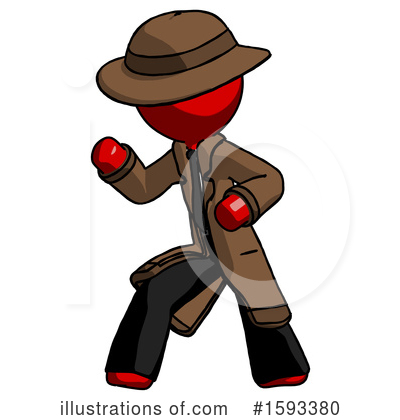 Royalty-Free (RF) Red Design Mascot Clipart Illustration by Leo Blanchette - Stock Sample #1593380