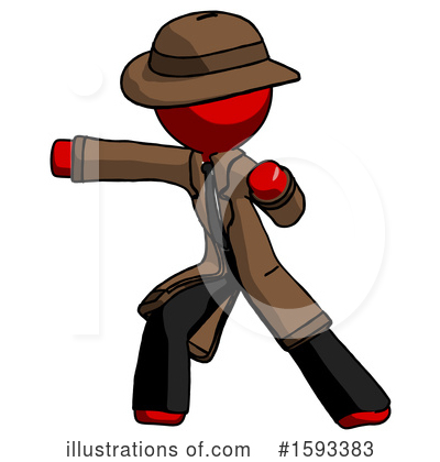 Royalty-Free (RF) Red Design Mascot Clipart Illustration by Leo Blanchette - Stock Sample #1593383