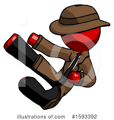 Royalty-Free (RF) Red Design Mascot Clipart Illustration by Leo Blanchette - Stock Sample #1593392