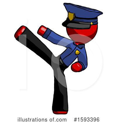 Royalty-Free (RF) Red Design Mascot Clipart Illustration by Leo Blanchette - Stock Sample #1593396