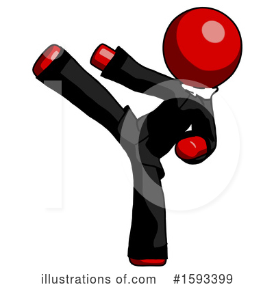 Royalty-Free (RF) Red Design Mascot Clipart Illustration by Leo Blanchette - Stock Sample #1593399