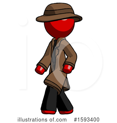 Royalty-Free (RF) Red Design Mascot Clipart Illustration by Leo Blanchette - Stock Sample #1593400