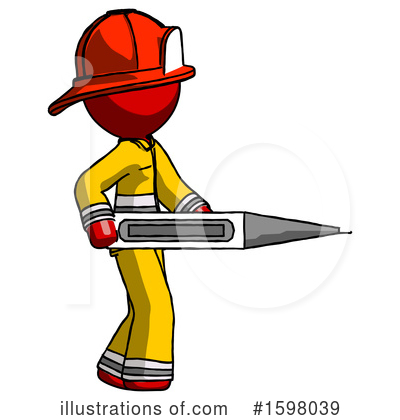 Royalty-Free (RF) Red Design Mascot Clipart Illustration by Leo Blanchette - Stock Sample #1598039
