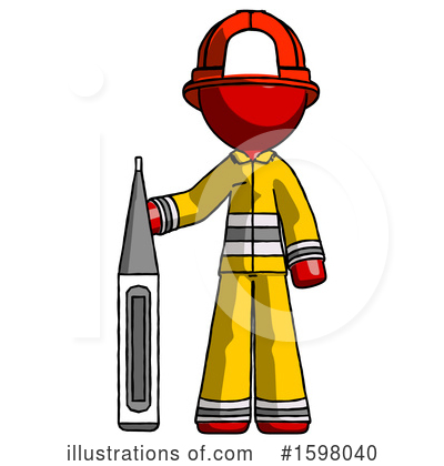 Royalty-Free (RF) Red Design Mascot Clipart Illustration by Leo Blanchette - Stock Sample #1598040