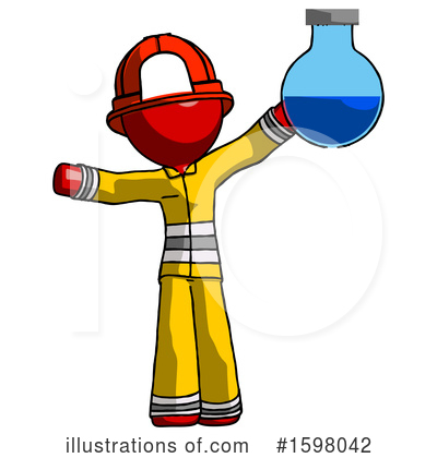 Royalty-Free (RF) Red Design Mascot Clipart Illustration by Leo Blanchette - Stock Sample #1598042