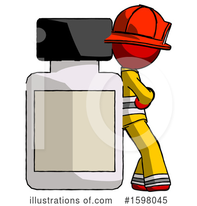 Royalty-Free (RF) Red Design Mascot Clipart Illustration by Leo Blanchette - Stock Sample #1598045