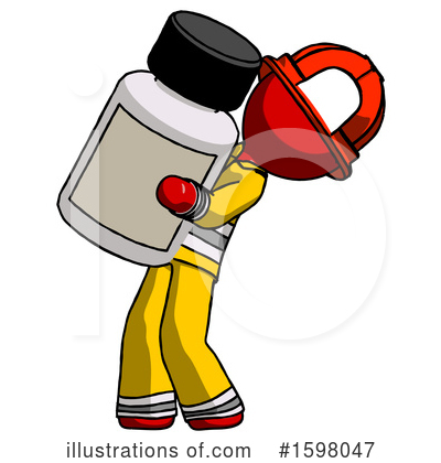 Royalty-Free (RF) Red Design Mascot Clipart Illustration by Leo Blanchette - Stock Sample #1598047