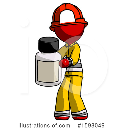 Royalty-Free (RF) Red Design Mascot Clipart Illustration by Leo Blanchette - Stock Sample #1598049