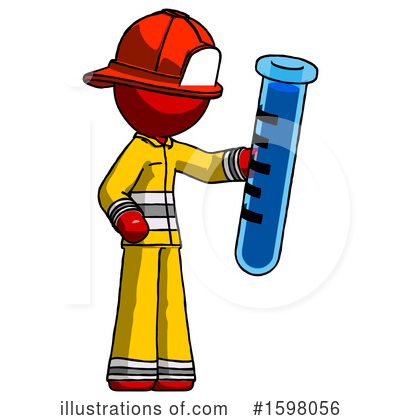 Royalty-Free (RF) Red Design Mascot Clipart Illustration by Leo Blanchette - Stock Sample #1598056