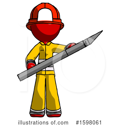 Royalty-Free (RF) Red Design Mascot Clipart Illustration by Leo Blanchette - Stock Sample #1598061