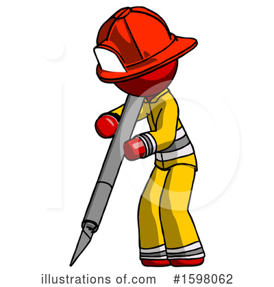 Royalty-Free (RF) Red Design Mascot Clipart Illustration by Leo Blanchette - Stock Sample #1598062