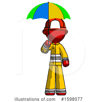 Royalty-Free (RF) Red Design Mascot Clipart Illustration by Leo Blanchette - Stock Sample #1598077