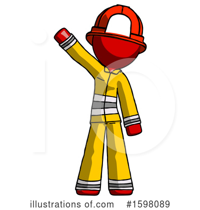 Royalty-Free (RF) Red Design Mascot Clipart Illustration by Leo Blanchette - Stock Sample #1598089