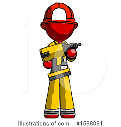 Royalty-Free (RF) Red Design Mascot Clipart Illustration by Leo Blanchette - Stock Sample #1598091