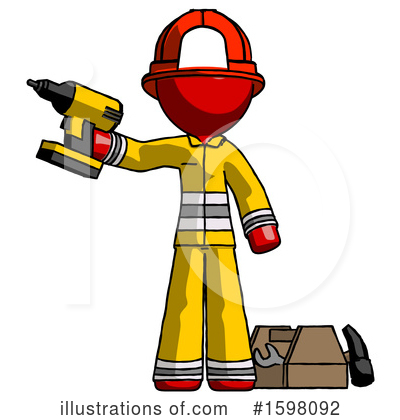 Royalty-Free (RF) Red Design Mascot Clipart Illustration by Leo Blanchette - Stock Sample #1598092