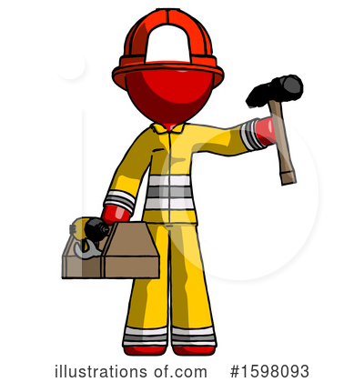 Royalty-Free (RF) Red Design Mascot Clipart Illustration by Leo Blanchette - Stock Sample #1598093