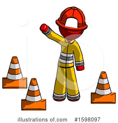 Royalty-Free (RF) Red Design Mascot Clipart Illustration by Leo Blanchette - Stock Sample #1598097