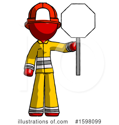 Royalty-Free (RF) Red Design Mascot Clipart Illustration by Leo Blanchette - Stock Sample #1598099