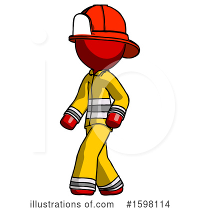 Royalty-Free (RF) Red Design Mascot Clipart Illustration by Leo Blanchette - Stock Sample #1598114
