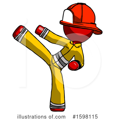 Royalty-Free (RF) Red Design Mascot Clipart Illustration by Leo Blanchette - Stock Sample #1598115