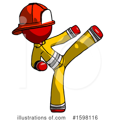 Royalty-Free (RF) Red Design Mascot Clipart Illustration by Leo Blanchette - Stock Sample #1598116