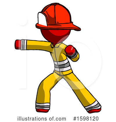 Royalty-Free (RF) Red Design Mascot Clipart Illustration by Leo Blanchette - Stock Sample #1598120