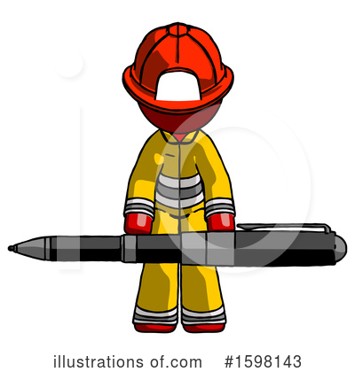 Royalty-Free (RF) Red Design Mascot Clipart Illustration by Leo Blanchette - Stock Sample #1598143