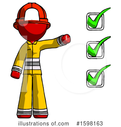 Royalty-Free (RF) Red Design Mascot Clipart Illustration by Leo Blanchette - Stock Sample #1598163