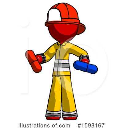 Royalty-Free (RF) Red Design Mascot Clipart Illustration by Leo Blanchette - Stock Sample #1598167