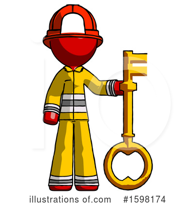 Royalty-Free (RF) Red Design Mascot Clipart Illustration by Leo Blanchette - Stock Sample #1598174