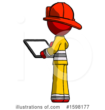 Royalty-Free (RF) Red Design Mascot Clipart Illustration by Leo Blanchette - Stock Sample #1598177