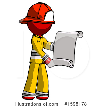 Royalty-Free (RF) Red Design Mascot Clipart Illustration by Leo Blanchette - Stock Sample #1598178