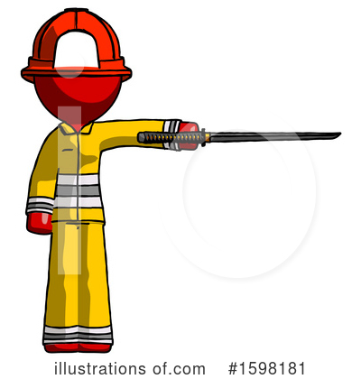 Royalty-Free (RF) Red Design Mascot Clipart Illustration by Leo Blanchette - Stock Sample #1598181