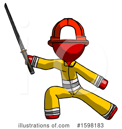 Royalty-Free (RF) Red Design Mascot Clipart Illustration by Leo Blanchette - Stock Sample #1598183