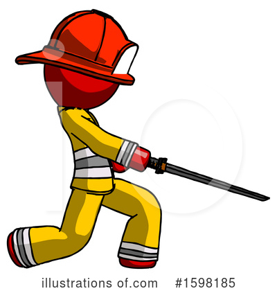 Royalty-Free (RF) Red Design Mascot Clipart Illustration by Leo Blanchette - Stock Sample #1598185