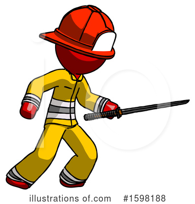 Royalty-Free (RF) Red Design Mascot Clipart Illustration by Leo Blanchette - Stock Sample #1598188