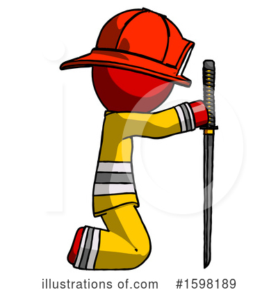 Royalty-Free (RF) Red Design Mascot Clipart Illustration by Leo Blanchette - Stock Sample #1598189