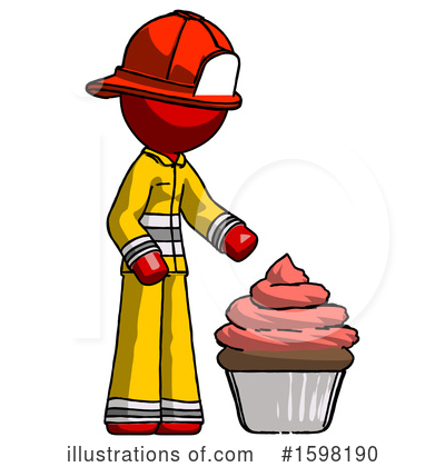 Royalty-Free (RF) Red Design Mascot Clipart Illustration by Leo Blanchette - Stock Sample #1598190