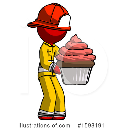 Royalty-Free (RF) Red Design Mascot Clipart Illustration by Leo Blanchette - Stock Sample #1598191