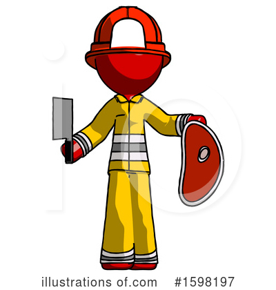 Royalty-Free (RF) Red Design Mascot Clipart Illustration by Leo Blanchette - Stock Sample #1598197